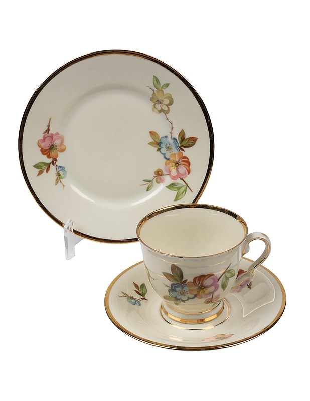 KOBENHAVNS PORCELLAINS MALERI kahviastiasto kahdelle, 8 osaa - Mukit ja kahvikupit - 10105399990 - 1