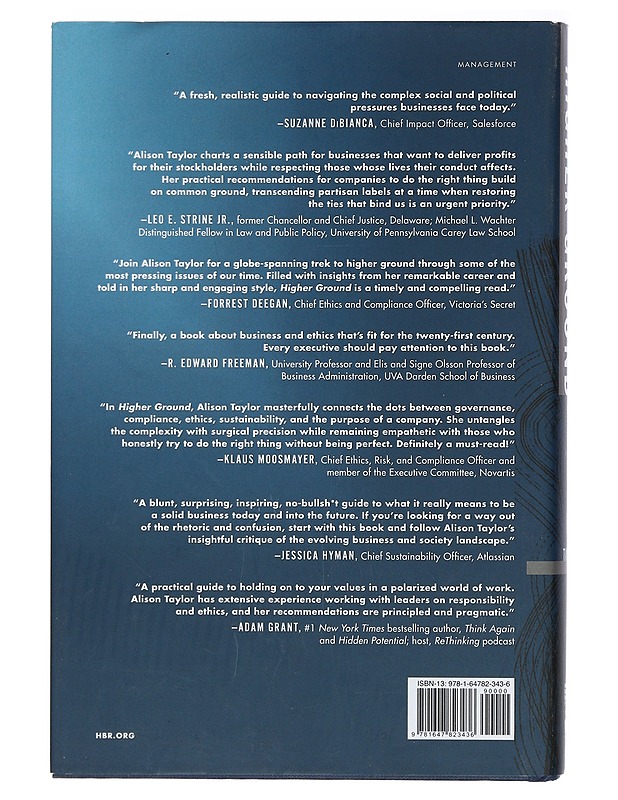 Higher ground: How business can do the right thing in a turbulent world - Alison Taylor - Tietokirjat ja oppaat - 10105400002 - 1
