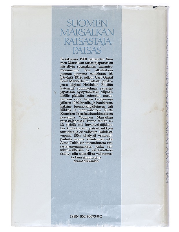 Suomen marsalkan ratsastajapatsas - Riitta Konttinen - Historiakirjat - 10105400022 - 1