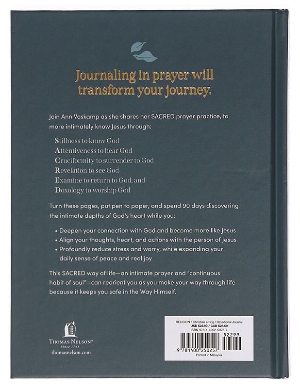 Sacred Prayer : 90 Days of Deeper Intimacy with God - Ann Voskamp - Tietokirjat ja oppaat - 10105400037 - 1