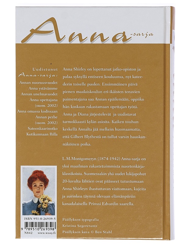 Anna ystävämme - Montgomery, L. M. - Nuorten kirjat - 10105400052 - 1