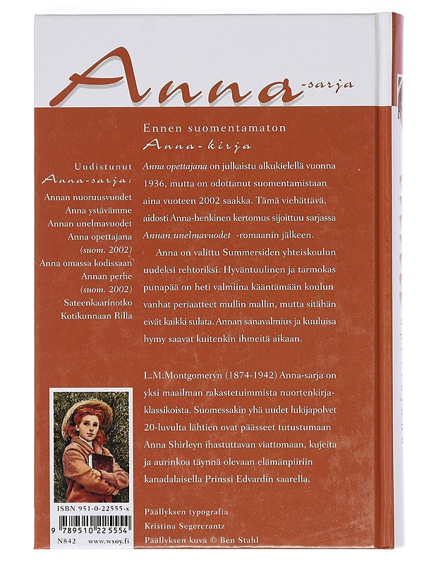 Anna opettajana - Montgomery, L. M. - Nuorten kirjat - 10105400053 - 1
