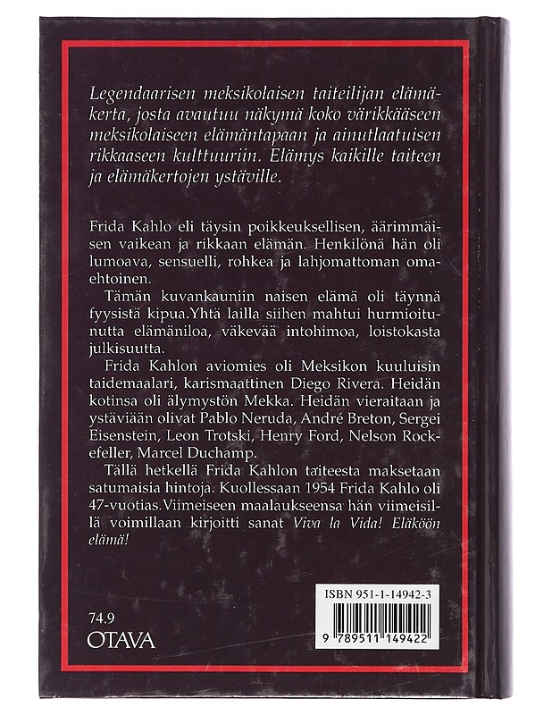 Frida Kahlo - Herrera, Hayden - Elämäkerrat ja muistelmat - 10105400108 - 1