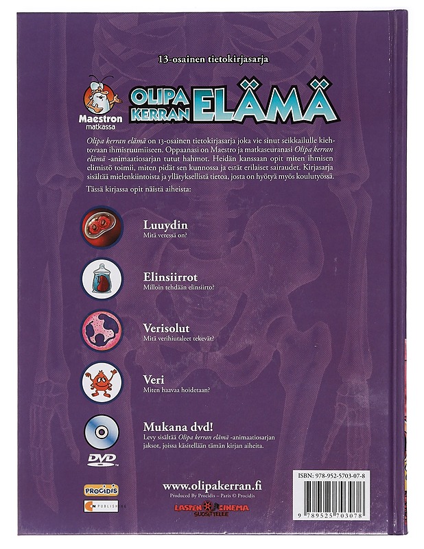 Olipa kerran elämä. 8, Luuydin, elinsiirrot, verisolut, veri - Barillé, Albert - Lastenkirjat - 10105400242 - 1