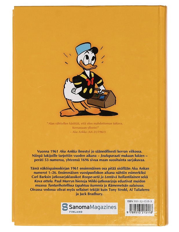 Aku Ankka. I osa - Disney, Walt - Sarjakuvat - 10105400256 - 1