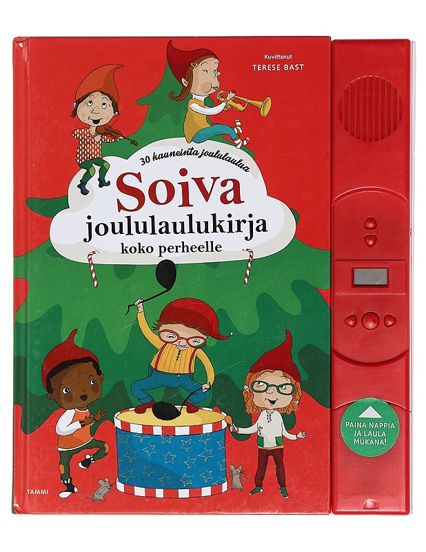 Soiva joululaulukirja koko perheelle : paina nappia ja laula mukana! : 30 kauneinta joululaulua - Järvenpää, Leena - Lastenkirjat - 10105400264 - 0