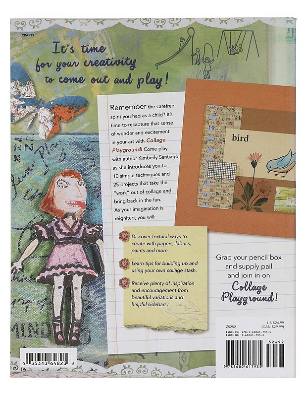 Collage Playground : A Fresh Approach to Creating MIxed-Media Art - Kimberly Santiago - Käsityökirjat - 10105400279 - 1