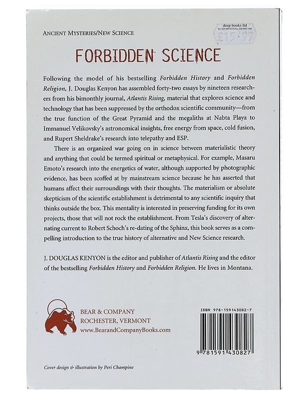 Forbidden Science : From ancient technologies to free energy - J. Douglas Kenyon - Tietokirjat ja oppaat - 10105400335 - 1