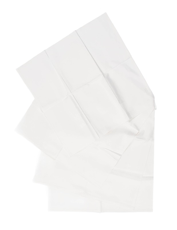 Pieni valkoinen pöytäliina, 53 x 53 cm, 4 kpl - Pöytäliinat - 10105400342 - 0