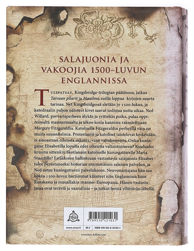 Tulipatsas - Follett, Ken - Romaanit ja novellit - 10105400346 - 1