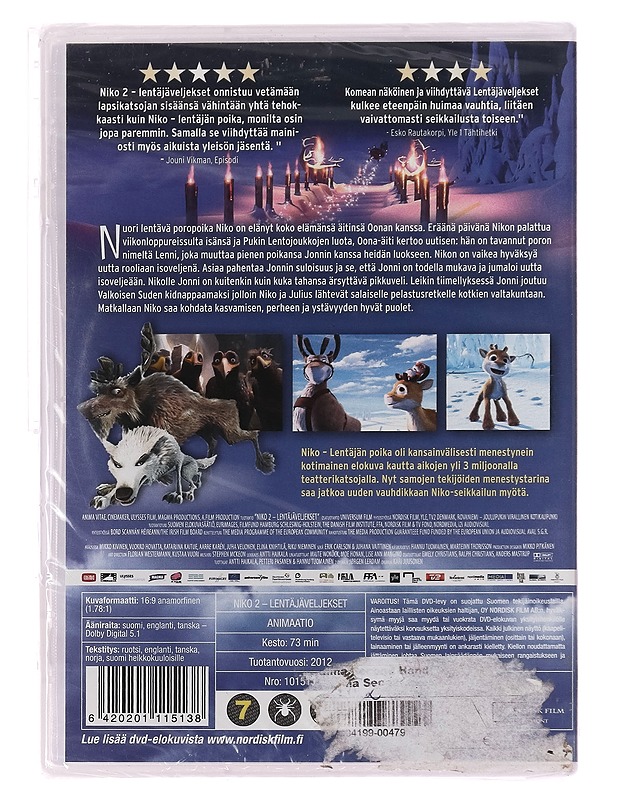 Niko 2 Lentäjäveljekset - DVD - DVD-elokuvat - 10105400356 - 1