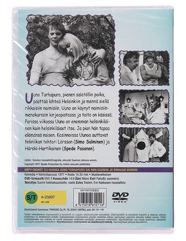 Häpy Endkö? Eli kuinka Uuno Turhapuro Sai Niin Kauniin Ja Rikkaan vaimon - DVD - DVD-elokuvat - 10105400370 - 1