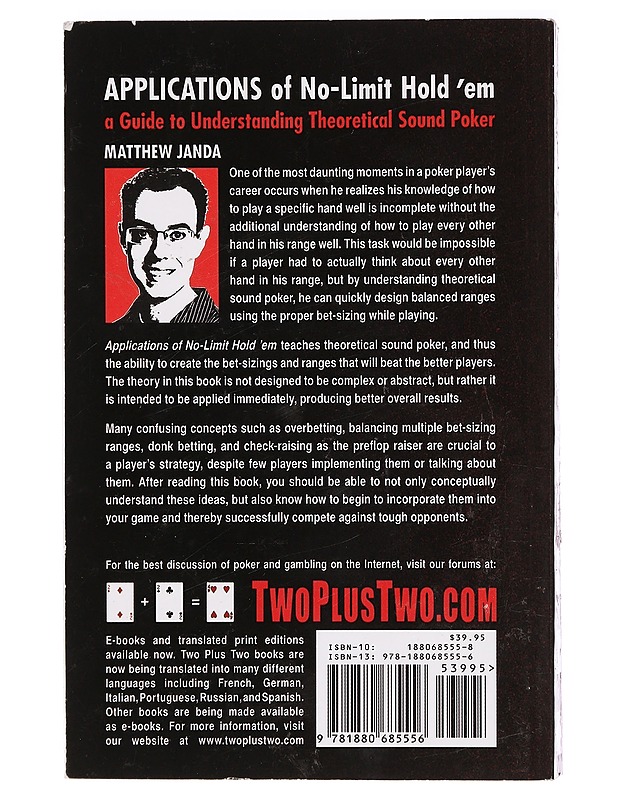 Application to No-Limit Hold'em - Janda, Matthew - Tietokirjat ja oppaat - 10105400380 - 1