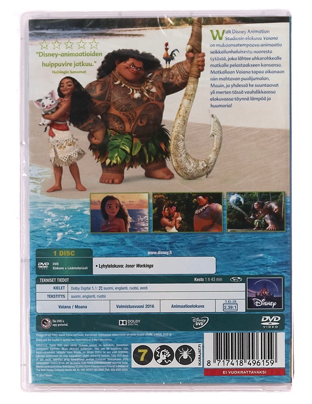 Vaiana - DVD - DVD-elokuvat - 10105400407 - 1