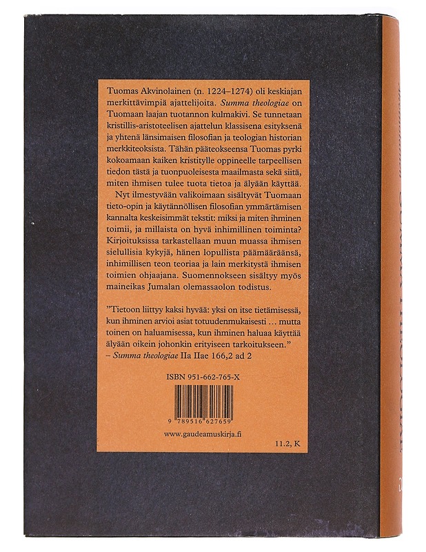Summa theologiae - Tuomas, Akvinolainen - Tietokirjat ja oppaat - 10105400430 - 1