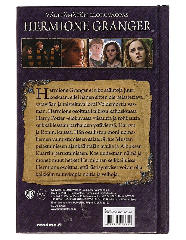 Hermione Granger : elokuvaopas - Baker, Felicity - Fantasia- ja scifi - 10105400448 - 1