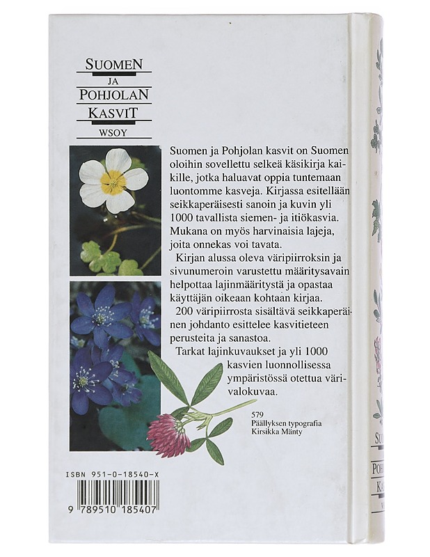 Suomen ja Pohjolan kasvit - Nylén, Bo - Tietokirjat ja oppaat - 10105400456 - 1