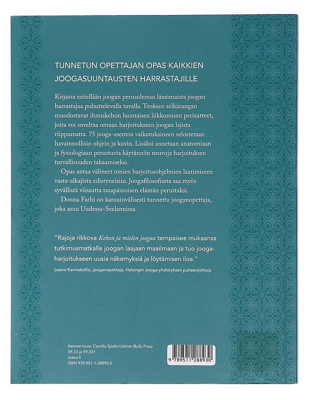 Kehon ja mielen joogaa - Farhi, Donna - Tietokirjat ja oppaat - 10105400503 - 1