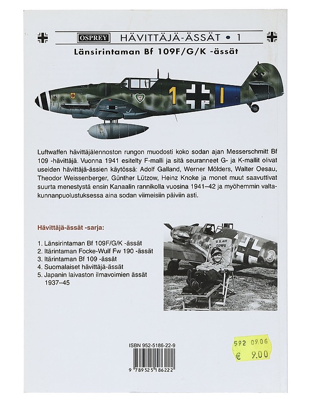 Länsirintaman Bf 109F/G/K -ässät - Weal, John - Tietokirjat ja oppaat - 10105400513 - 1