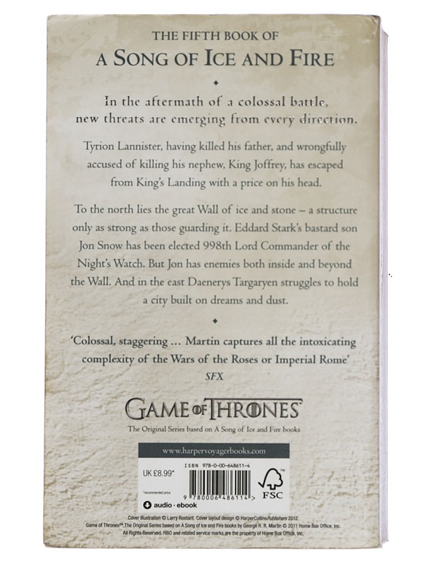 A dance with dragons - George R. R. Martin - Fantasia- ja scifi - 10105400529 - 1