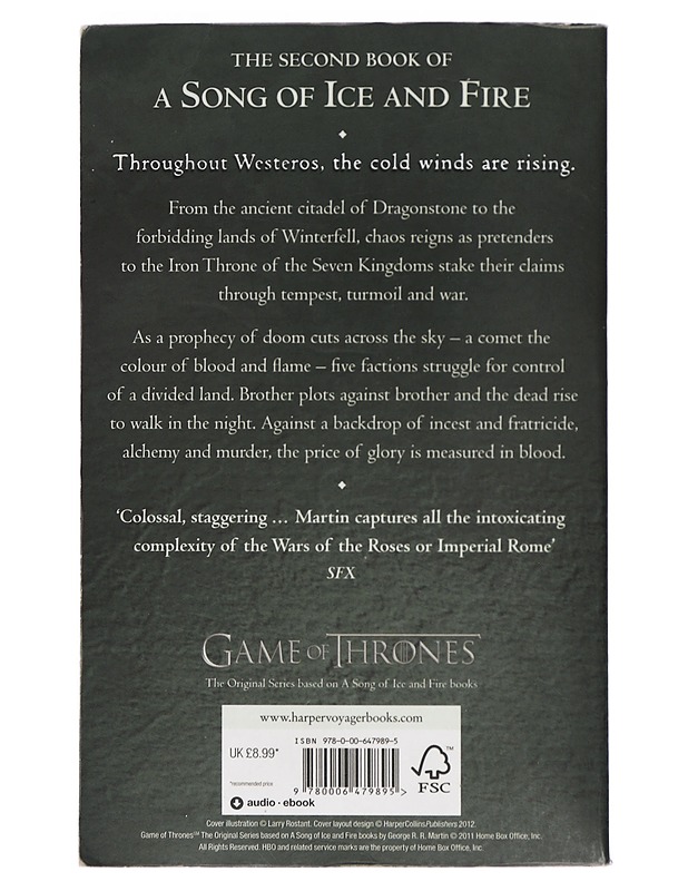 A clash of kings - George R. R. Martin - Fantasia- ja scifi - 10105400538 - 1
