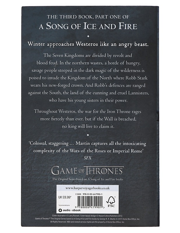 A storm of swords. Part one, Steel and snow - George R. R. Martin - Fantasia- ja scifi - 10105400541 - 1