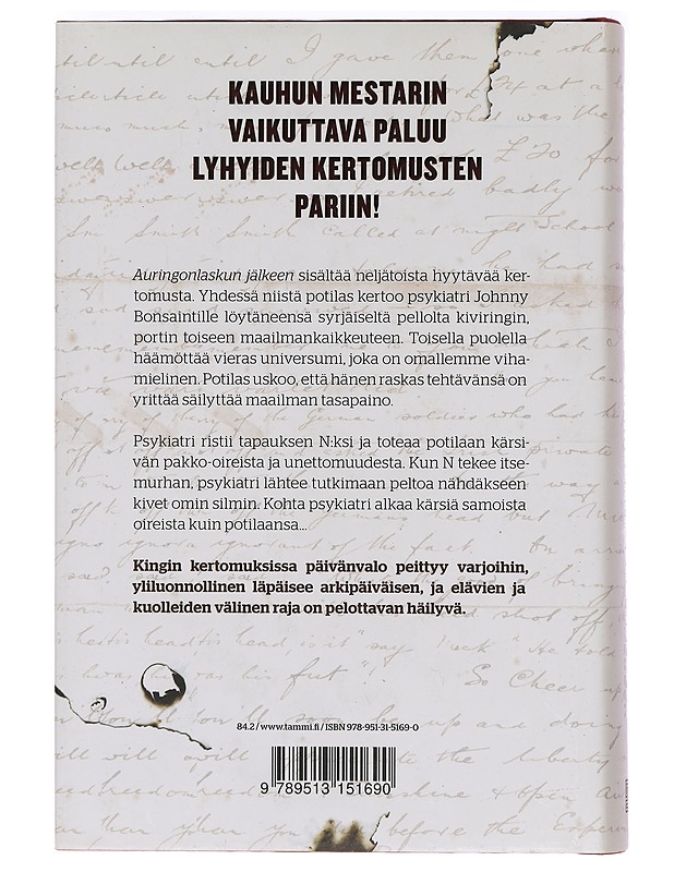 Auringonlaskun jälkeen - King, Stephen - Romaanit ja novellit - 10105400546 - 1