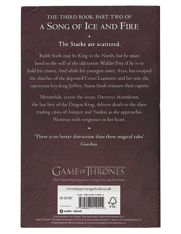 A storm of swords. Part two, Blood and gold - George R. R. Martin - Fantasia- ja scifi - 10105400545 - 1
