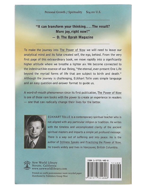 The power of now : a guide to spiritual enlightenment - Eckhart Tolle - Tietokirjat ja oppaat - 10105400601 - 1