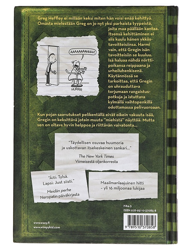 Neropatin päiväkirja. 3, Viimeinen oljenkorsi : Greg Heffleyn julkaisu - Kinney, Jeff - Lastenkirjat - 10105400608 - 1