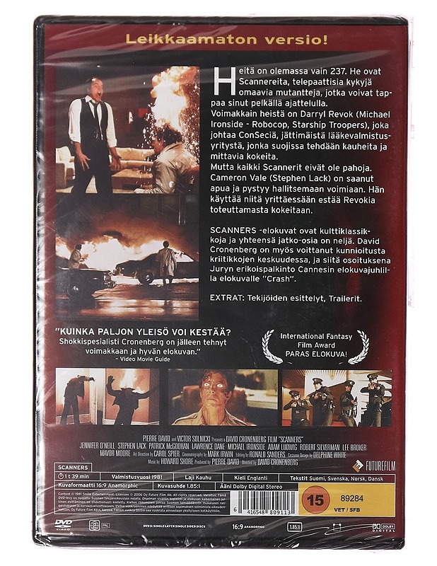 Scanners - DVD - DVD-elokuvat - 10105400621 - 1