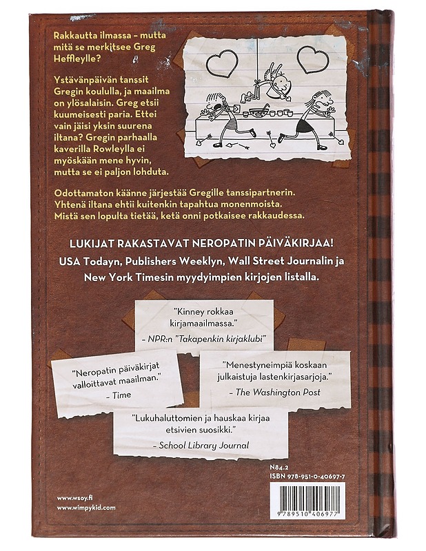 Neropatin päiväkirja kolmas pyörä - Jeff Kinney - Lastenkirjat - 10105400745 - 1