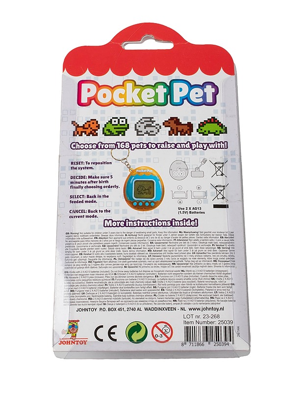 JOHNTOY Pocket Pet lelu - Lasten lelut - 10105400766 - 1