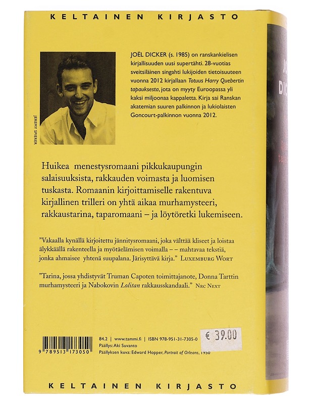 Totuus Harry Quebertin tapauksesta - Dicker, Joël - Romaanit ja novellit - 10105400768 - 1