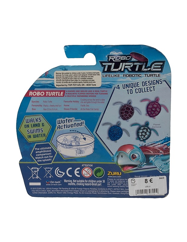 ZURU Robo Turtle vesilelu - Lasten lelut - 10105400857 - 1
