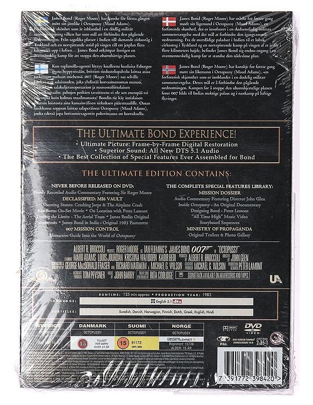 Octopussy - DVD - DVD-elokuvat - 10105400894 - 1
