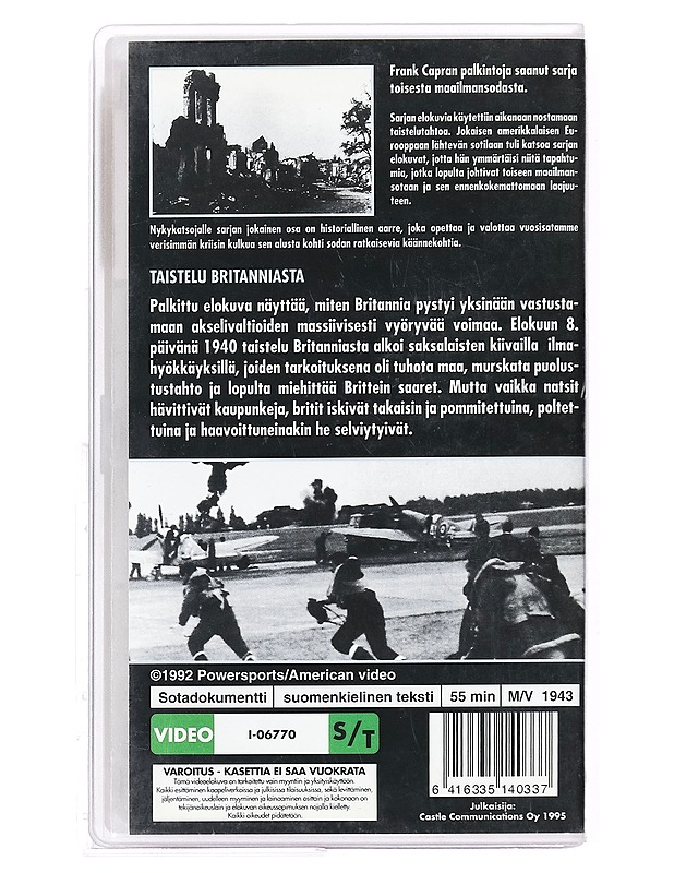 Frank Capra: taistelu Britanniasta - VHS - Musiikki ja elokuvat - 10105400922 - 1