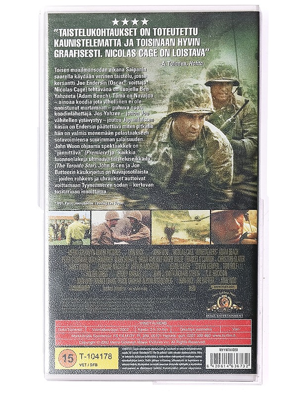 Windtalkers - VHS - Musiikki ja elokuvat - 10105401004 - 1