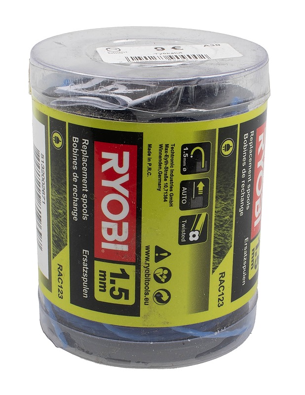 RYOBI RAC123 siimakela, 3 kpl - Muut urheiluvälineet ja vapaa-aika - 10105401049 - 0