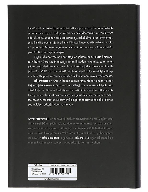 Johtamisesta - Arto Hiltunen - Elämäkerrat ja muistelmat - 10105401177 - 1