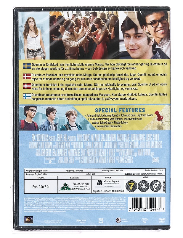 Paper Towns - DVD - DVD-elokuvat - 10105401188 - 1