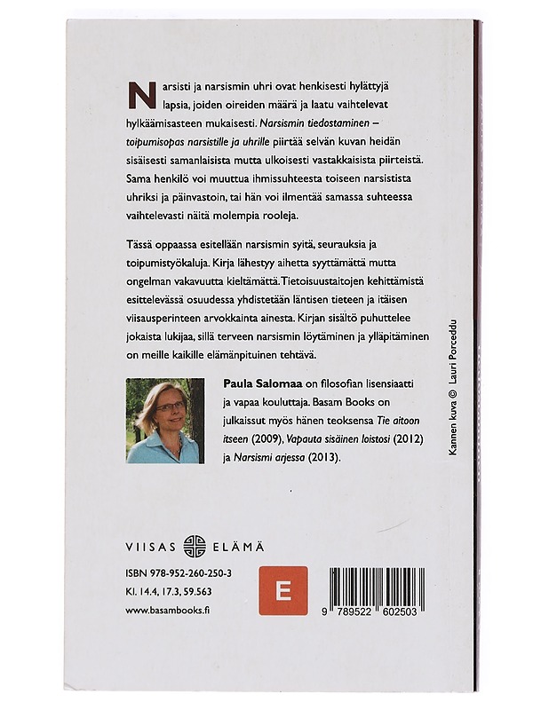 Narsismin tiedostaminen : toipumisopas narsistille ja uhrille - Paula Salomaa - Tietokirjat ja oppaat - 10105401324 - 1