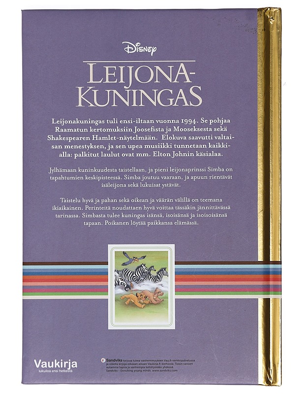 Leijonakuningas - Palanterä, Jaana - Lastenkirjat - 10105401337 - 1