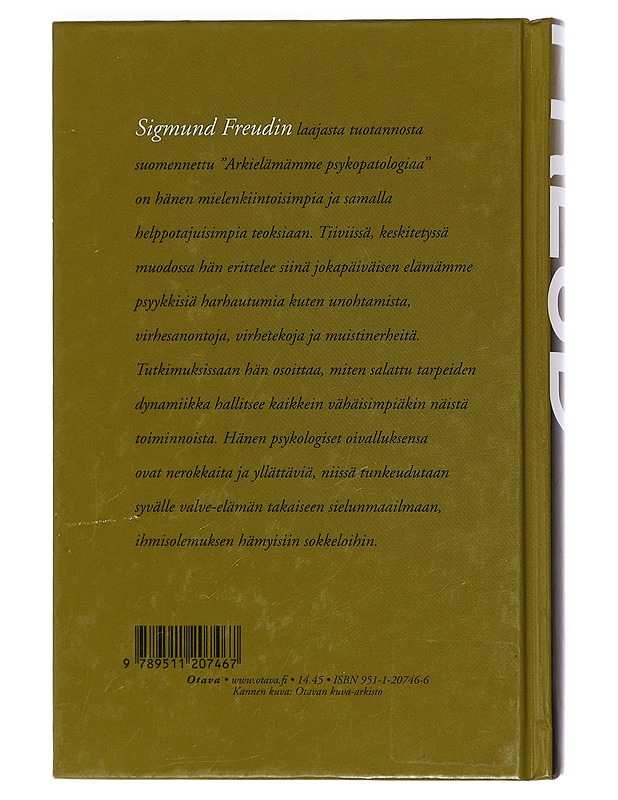 Arkielämämme psykopatologiaa - Freud, Sigmund - Tietokirjat ja oppaat - 10105401386 - 1