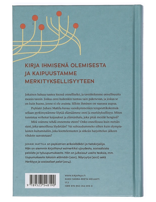 Onnea etsimässä : mitä kaipaamme kun kaipaamme onnellisuutta - Juhani Mattila - Tietokirjat ja oppaat - 10105401456 - 1