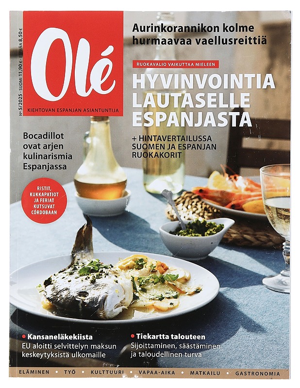 Olé-Lehti : Hyvinvointia lautaselle Espanjasta - Tietokirjat ja oppaat - 10105401540 - 0