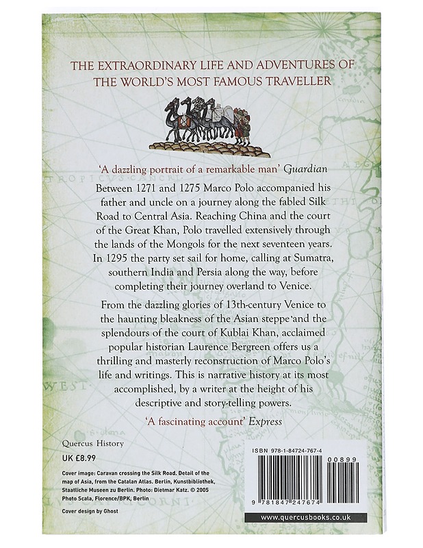 Marco Polo - From Venice to Xanadu - Bergreen, Laurence - Tietokirjat ja oppaat - 10105401564 - 1
