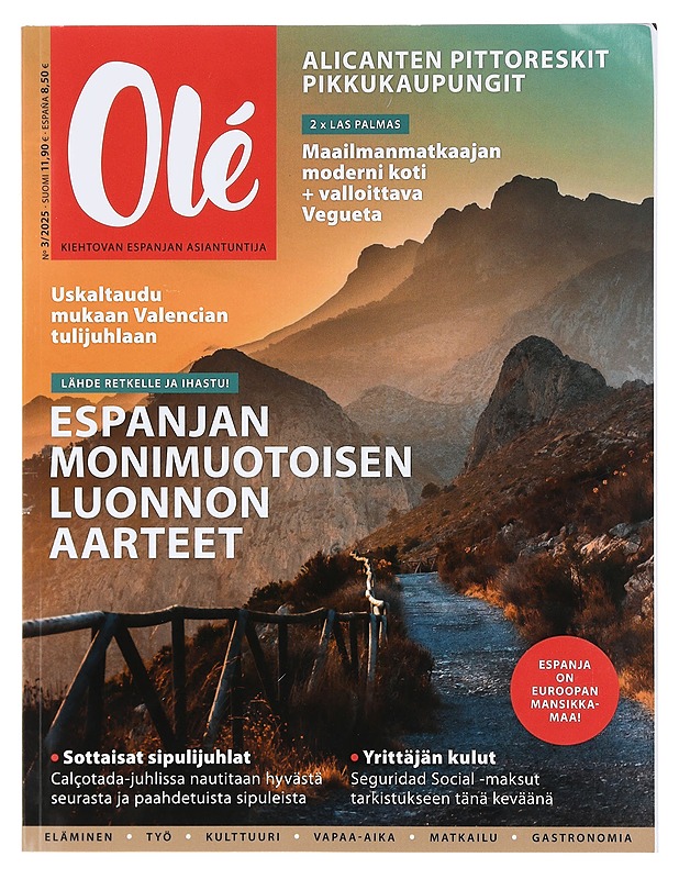 Olé-Lehti : Espanjan monimuotoisen luonnon aarteet - Tietokirjat ja oppaat - 10105401589 - 0