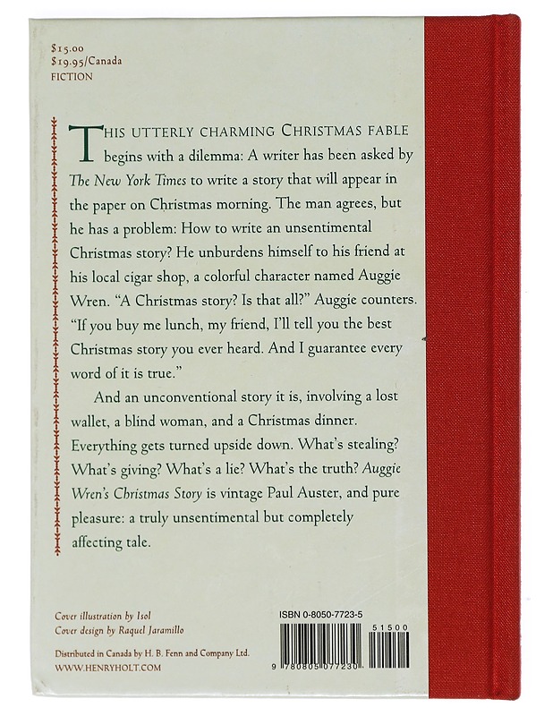 Auggie Wren's Christmas story - Auster, Paul - Romaanit ja novellit - 10105401680 - 1