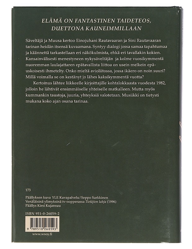 Säveltäjä ja muusa - Rautavaara, Einojuhani - Elämäkerrat ja muistelmat - 10105401697 - 1